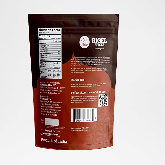 Premium Jaggery (Naatu Sakkarai) Powder - 2 Lbs