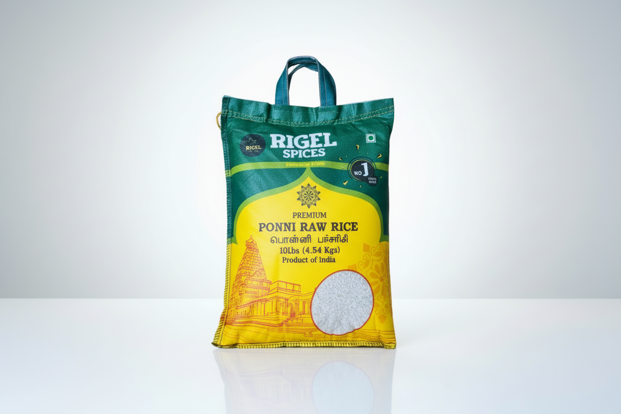 Ponni Raw Rice - 10/20 lbs