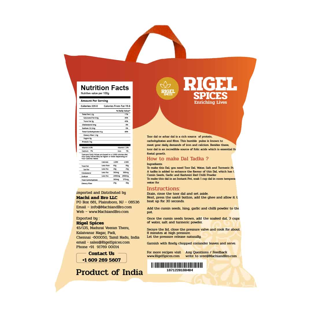 Toor Dal - 4 Lbs