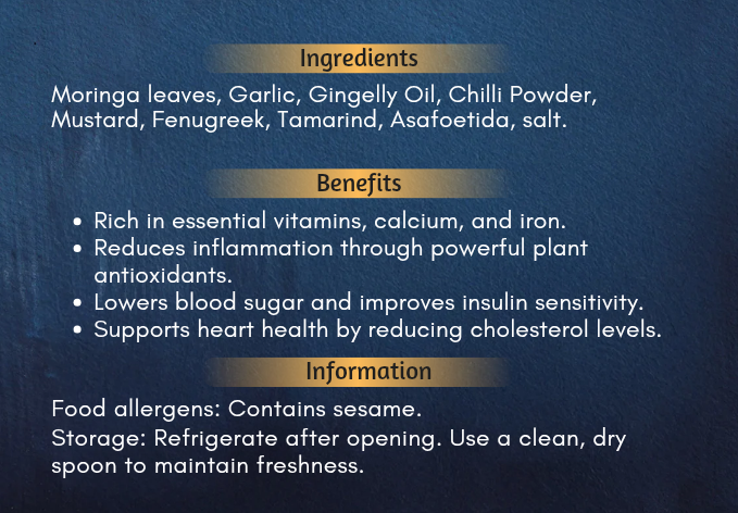 Moringa Leaf Thokku - 200 gms