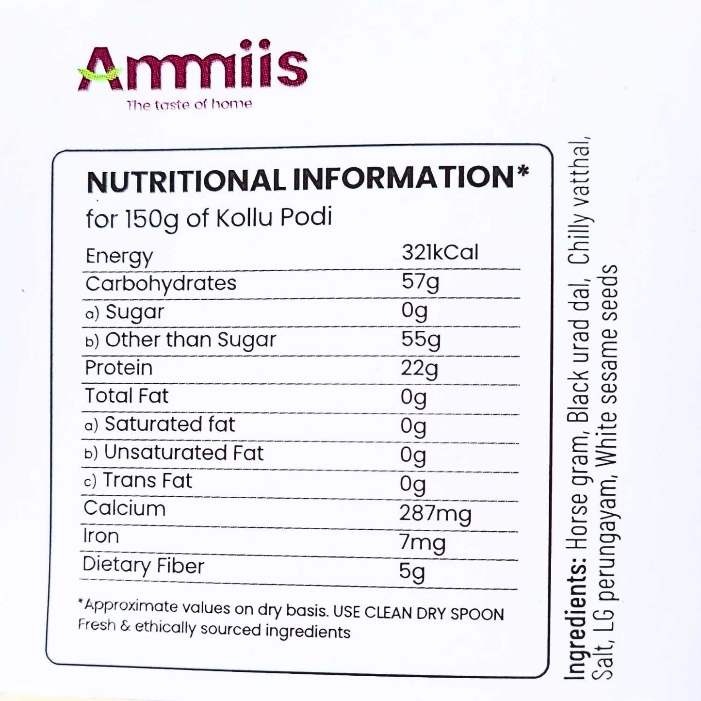 Kollu Podi - 150 gms